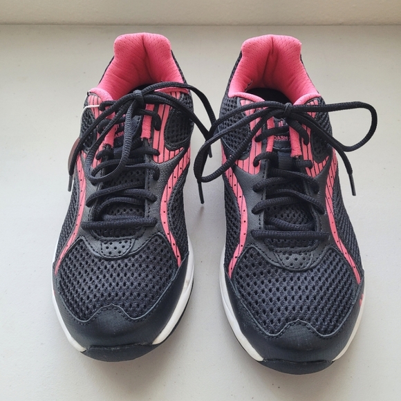 New Ryka Leather Mesh Lace-Up Walking Sneakers - Picture 3 of 11